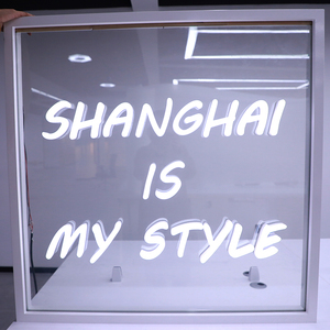 Custom Conductive Glass Powered LED <strong>Sign</strong> No More Messy <strong>Wires</strong> Eye-catching Acrylic <strong>Sign</strong> Mounted on Glass for Retail Shop - Product Image 2