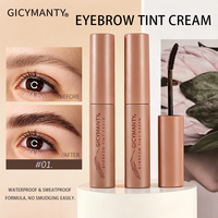 Crème Teintante Sourcils Imperméable et Anti-Transpiration Longue Durée, Crème Colorante Sourcils Sans Bavures, Gel Sourcils Marque Privée pour Maquillage