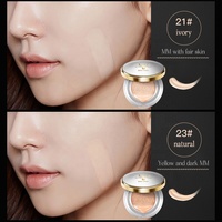 Krim CC Cushion anti-Cake, krim BB Foundation cair pelembab kontrol minyak putih tahan Air