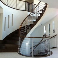 2 Daiya — haut de balustrade d'escalier, avec tige ronde et rambarde finition miroir