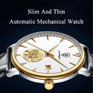 Montre mécanique pour homme POEDAGAR 151, tourbillon, cuir, étanche, calendrier, mode business, marque haut de gamme, montres de luxe pour homme - Product Image 6