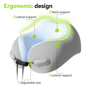 Cuscino da Viaggio in Memory Foam Morbido e Leggero per Supporto Collo e Spalle, Portatile per Auto e Aereo - Product Image 4