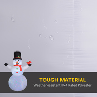 Schneemann Riesiger Aufblasbarer Schneemann mit Rotierenden Bunten LED-Lichtern Weihnachtsdekoration Geschenk-Spielzeug Weihnachtsspielzeug