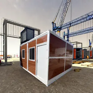 Esnek kombinasyon rüzgar geçirmez sıcak tutmak prefabrik modüler minik evler prefabrik hareketli katlanır konteyner ev