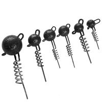 Nouveaux leurres de pêche Flexhead 5g 7g 10g 15g 20g 25g 30g 50g avec plombs à bille à visser pour brochet, vers souples, shad et swimbait
