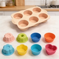 Moules en silicone personnalisés avec logo, en forme de cœur, d'étoile, ronds ou rectangulaires, outils de pâtisserie, moule à gâteau, moule à savon en silicone