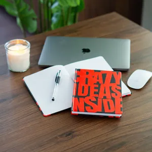 Be Online Hardcover A5 Lined <b>Notebook</b> 192 Pages Red Crazy <b>Journal</b> - Product Image 5