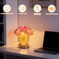 Lampe de table portable tactile pour bureau d'étude, veilleuse tactile, cadeau d'anniversaire pour femme ou amie