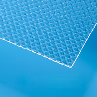 Feuille acrylique prismatique claire de feuille de diffuseur de modèle de prisme anti-éblouissant durable d'Ugr pour le voyant mené
