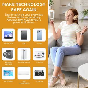 สติกเกอร์ซิลิโคนป้องกันรังสีควอนตัม 6 ชิ้น รูปทรงวงกลม สำหรับโทรศัพท์มือถือ ช่วยปรับสมดุล ป้องกันรังสี มีสินค้าพร้อมส่ง - Product Image 6