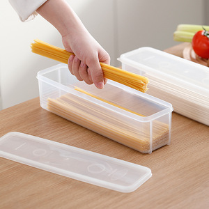 Barato conservación de alimentos cocina plástico rectangular fruta huevo fideos refrigerador pasta contenedor caja de almacenamiento - Product Image 1