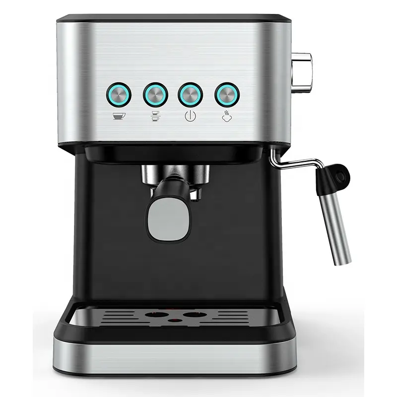 プロのPCB制御デジタルボタン15バー圧力イタリアンエスプレッソミニコーヒーメーカー、ミルク泡立て器付き