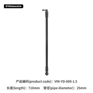 Soporte de Abrazadera Resistente y Duradero para GoPro Hero y DJI Osmo Action VIN-YD-300-1.5 o VIN-YD-600-1.5 - Product Image 3