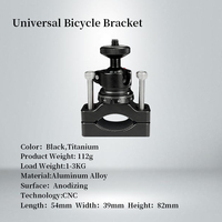 Support de caméra universel en alliage d'aluminium pour guidon de vélo et moto, nouveau design personnalisé, 1/4"-20 3/8"-16