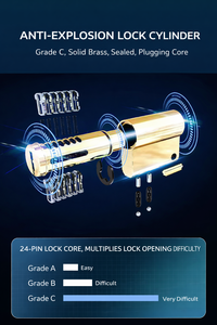 กุญแจล็อคประตูไม้แบบสมาร์ท  ระบบจดจำใบหน้า 3 มิติ  กันน้ำ  พร้อมระบบสแกนลายนิ้วมือ  วัสดุอลูมิเนียมอัลลอยด์  รองรับแอป Tuya  เชื่อมต่อ Wifi  วิดีโอคอลผ่านอินฟราเรด - Product Image 5