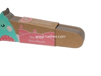 Cintres en carton écologiques et non toxiques personnalisés pour enfants, 330x175mm, recyclables pour la vente de vêtements pour bébés
