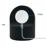 Support de chargeur de montre intelligente en silicone Dock pour Apple Watch Charger Hold Desk Stand