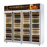 Réfrigérateur à boissons de bar, vitrine à bière, armoire de présentation de bière, qualité industrielle supérieure, design élégant, robuste et durable