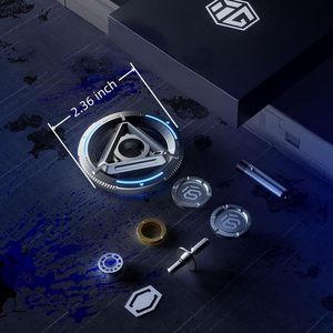 Fidget Spinner Métallique Lumineux Haut de Gamme EDC – Jouet Anti-Stress pour Garçons, Édition Avancée, Gyroscope à Doigts pour Adolescents et Adultes - Product Image 4