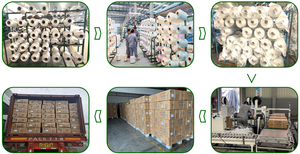 150 denier fio de tricô de poliéster, dty 75d 150d 300d semi maçante com sozinho sim ele intermingle - Product Image 4