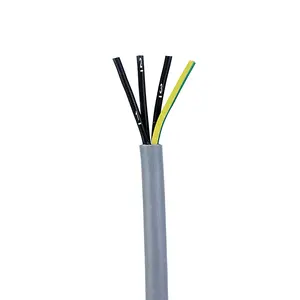 High Flexibility PVC Motor Power Supply Cable 4 core 2.5mm 6mm 10mm2 Servo Motor Cable for DNC motor