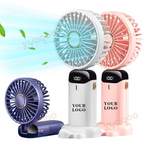 Ventilateur de cou sans fil Type-C à faible bruit, support de téléphone compact, ventilateur de poche, contrôle multi-vitesses, mini-ventilateur portable pour usage au bureau - Product Image 1