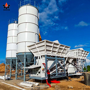 Pabrik Pencampur Beton Siap Pakai 50m³/jam 60m³/jam Otomatis Portabel Kecil Dry Mix Mobile Concrete <span class=keywords><strong>Batching</strong></span> <span class=keywords><strong>Plant</strong></span> - Product Image 1