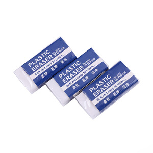 Gomme à effacer rectangulaire blanche 2B en plastique écologique pour enfants et étudiants, idéale pour les examens et le dessin - Vente en gros usine - Product Image 1