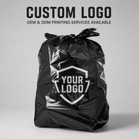 Sacs poubelles noirs personnalisés avec logo, grand format 31*39 pouces, 30 microns, pour déchets domestiques, usine OEM