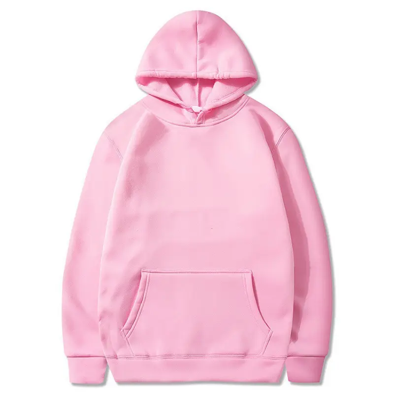 Sonbahar kış erkek hoodies özel logo çok renkli pembe hoodie