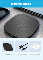 2025 terbaik penjualan 15W lipat Android pengisi daya nirkabel kecepatan pengisian cepat 2:1 hitam & putih magnetik dengan penggunaan Earphone