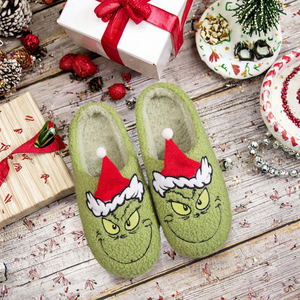 Nouvelle Arrivée Chaussons 3D <span class=keywords><strong>Grinch</strong></span> en Polyester Doux et Confortables pour Adultes, Idéals pour la Maison, l'Intérieur, l'Extérieur, les Fêtes, la Famille et Noël - Product Image 3