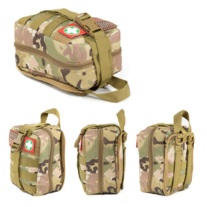 BS8599 kaki trousse de premiers soins tactique <span class=keywords><strong>tout</strong></span> <span class=keywords><strong>compris</strong></span> pochette Molle pour accessoires de plein air Kit de Camping survie d'urgence - Product Image 1