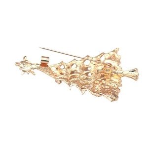 Broche de aleación con diseño de árbol de Navidad para mujer, estilo europeo-americano, 1 unidad, elegante y a la moda, con incrustaciones de diamantes, regalo para bodas y fiestas. - Product Image 5