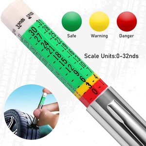 Medidor de Profundidad de Banda de Rodadura PC3624, Escala de Plástico de 0 a 25 mm, para Medir el Desgaste de Neumáticos - Product Image 2