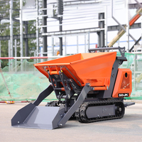 Mini-dumper à chenilles auto-chargeur à moteur essence, 500 kg - 800 kg, pour machines agricoles - Vente chaude