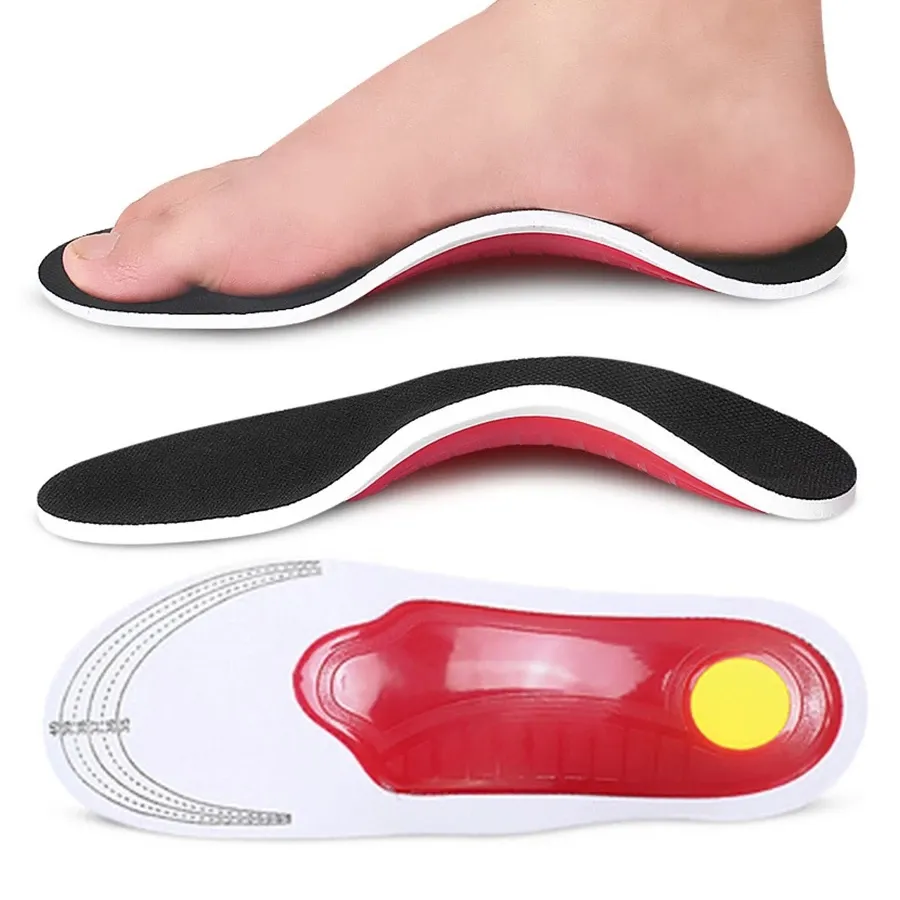 พรีเมี่ยมกายอุปกรณ์เสริมโค้งสูงสนับสนุน Insoles แผ่นเจลโค้งสนับสนุนเท้าแบนสำหรับผู้หญิง/ผู้ชายกระดูกเท้าปวด # YD-18