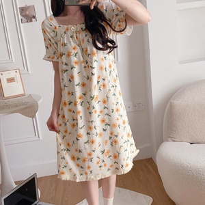 Set di <span class=keywords><strong>pigiama</strong></span> stampato lungo stile di vita quotidiana estivo da <span class=keywords><strong>donna</strong></span> abbigliamento Casual per la casa <span class=keywords><strong>con</strong></span> <span class=keywords><strong>pigiama</strong></span> lavorato a maglia in pizzo-commercio all'ingrosso - Product Image 5