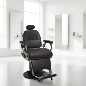 Sillón de Barbería Eléctrico de Fábrica, Sillón de Barbería Retro de Lujo de Alta Gama, Sillón de Peluquería Eléctrico Ajustable, Sillón de Cuidado del Cabello Especializado para Salón de Belleza - Product Image 1