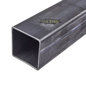 Factory Hot Sale Iron Fence Square Steel Black Asian Rectangular Tube Weld