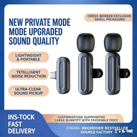 Microphone cravate sans fil SX25 avec fonctions de réduction du bruit et de réverbération, compatible avec les téléphones mobiles, les ordinateurs portables et les caméras.
