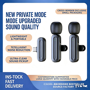 SX25 wireless lavalier microphone with noise reduction and reverberation functions compatible with mobile phones,laptops cameras - Product Image 1