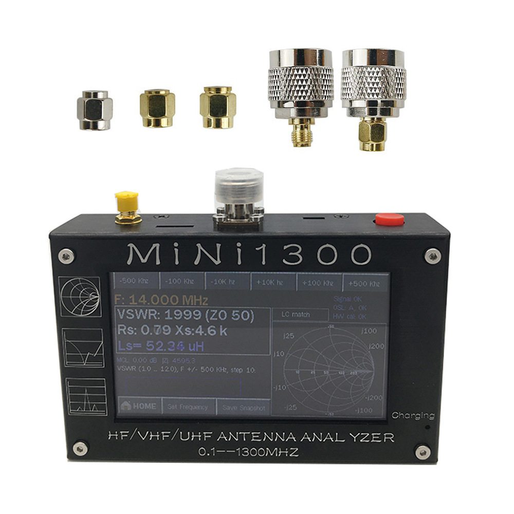 Analyseur d'antenne HF/VHF/UHF Mini1300 noir 0,1-1300 MHz