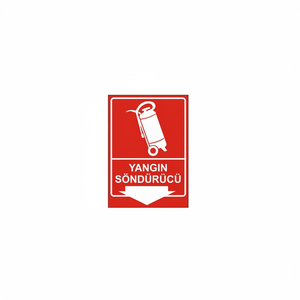 PVC Fire Extinguisher Sign Home Decoration <b>Vinyl</b> Sticker - Product Image 2
