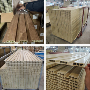 Panneau WPC Panneaux muraux extérieurs décoratifs en bois pour intérieur et extérieur pour hall villa appartement revêtement revêtement - Product Image 5