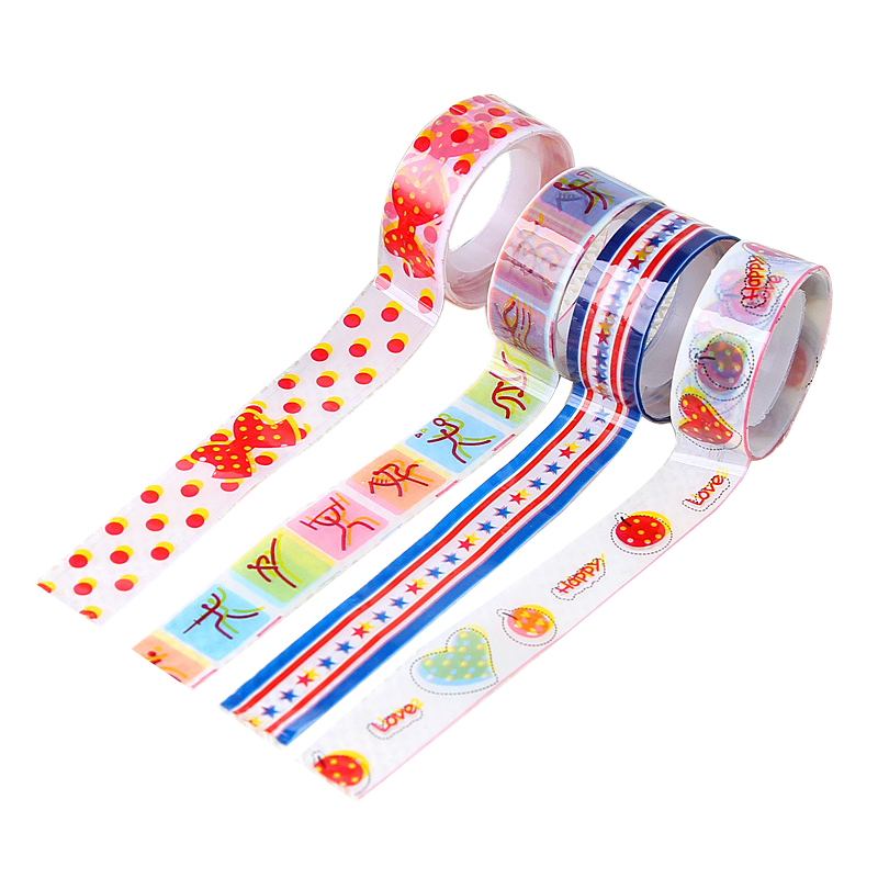 Милая мультяшная клейкая лента маленький цвет декоративная офисная клейкая лента DIY Цветная Клейкая Лента различные смешанные отгрузки