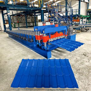 Tự động màu thép tráng men cuộn tạo thành máy với động cơ 12 bước & bánh răng cho mái nhà tấm xây dựng ppgi decoiler - Product Image 1