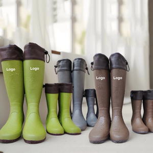 Hot bán chịu mài mòn gumboot Unisex cao su mưa khởi động cho ngoài trời đi bộ đường dài VƯỜN giày không thấm nước Wellington khởi động - Product Image 1