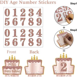 กล่องของขวัญเงินสดวันเกิด - กล่องของขวัญเงินสดสีชมพูโรสโกลด์สำหรับงานปาร์ตี้วันเกิดพร้อมแถบดึง สามารถปรับแต่งได้ตามความต้องการ - Product Image 4