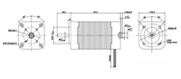 Vente directe usine : Moteur carré BLDC 24V 4000 tr/min avec encodeur Tamagawa 21 bits haute précision 2,5 m pour équipement de commande industriel